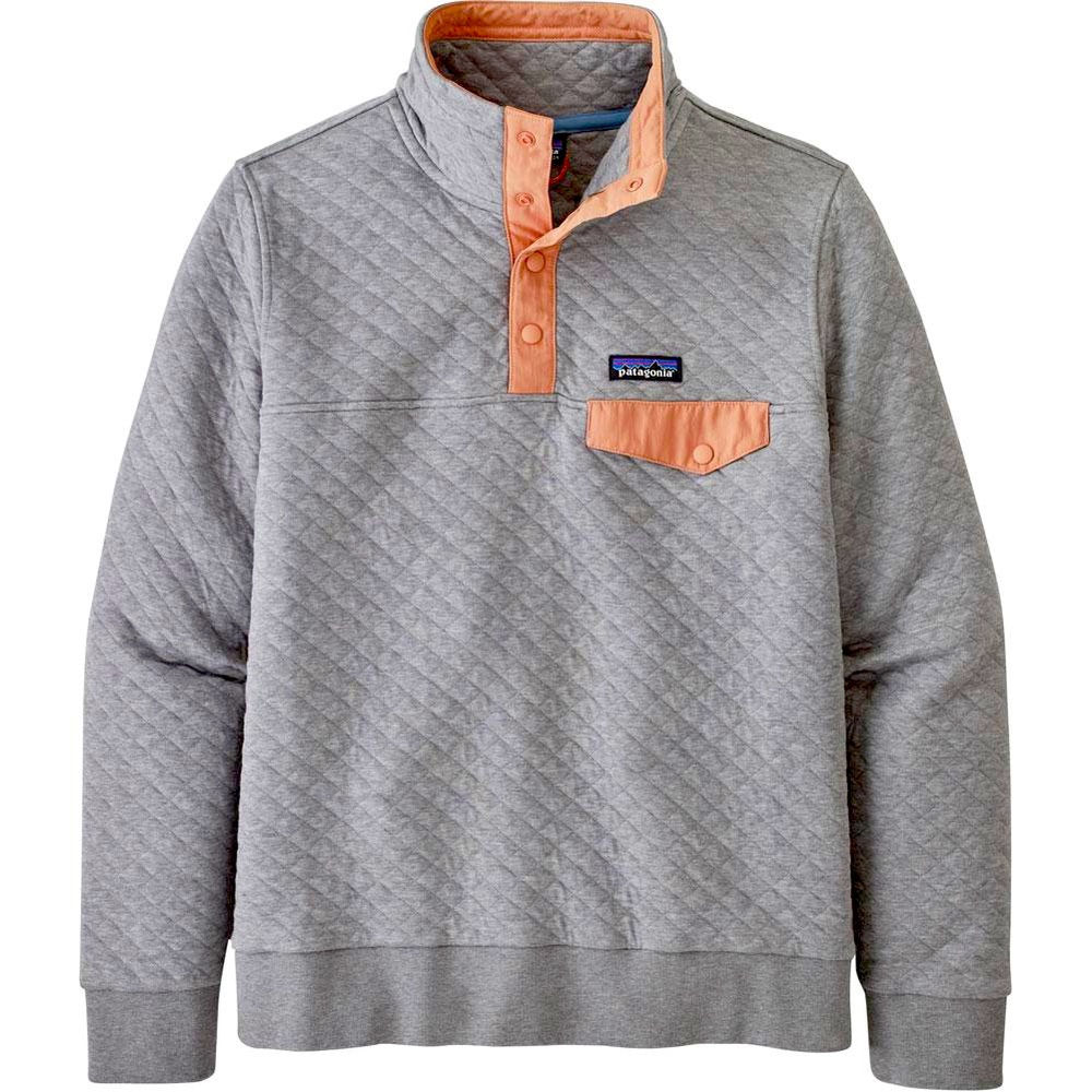 Patagonia Quilted Women’s Pullover Size Small Grey and Pink